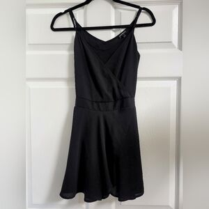 Express Womens Black Spaghetti Strap Skort Dress Size 8
